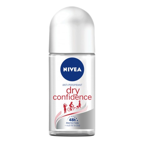 NIVEA Roll-on for women DRY CONFIDENCE // Anti-perspirant // 48h protection in african climate + real life tested // 50ml