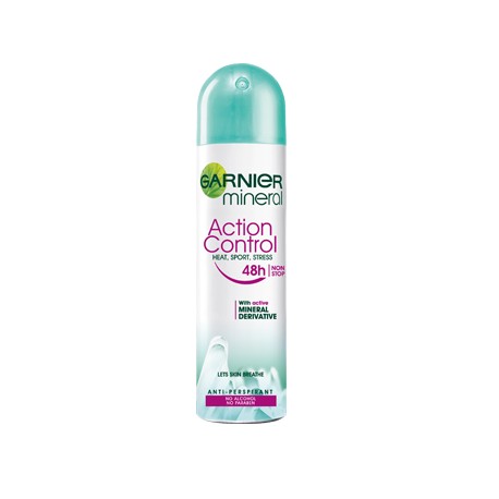 GARNIER mineral Action Control HEAT, SPORT, STRESS 48h NON STOP// ANTI-PERSPIRANT // no alkohol, no paraben