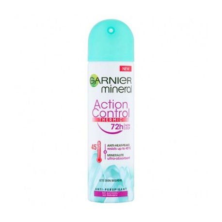 GARNIER Mineral Action Control Thermic 72h antiperspirant deodorant spray for women 150 ml // no alkohol