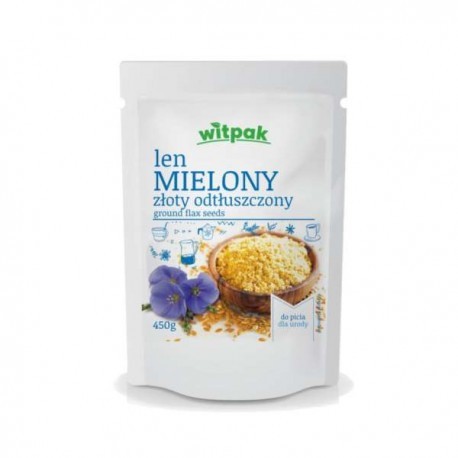 LEN MIELONY zloty odtluszczony // 450g // Witpak
