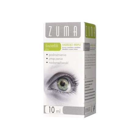 ZUMA Swietlik Plus // lagodzace krople do oczu ze swietlikiem, rumiankiem, blawatkiem i oczarem  // 10ml