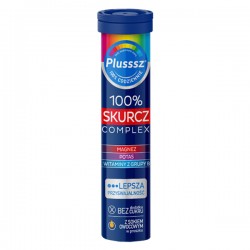 Plusssz MAGNEZ SKURCZ Complex // bez dodatku cukru, z sokiem owocowym // 20 tabletek