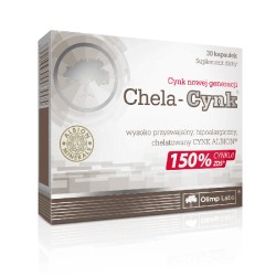 Chela- CYNK // wysoko przyswajalny hipoalergiczny chelat aminokwasowy cynku // 150% cynku // 30 kapsulek
