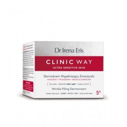 Dr Irena Eris CLINIC WAY 5 //  DERMOKREM WYPEŁNIAJĄCY ZMARSZCZKI 5° - ultra sensitive skin NA DZIEŃ  SPF 20 // // 50 ml.