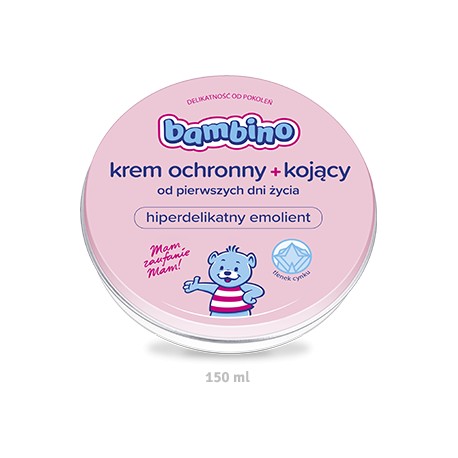 Bambino  Krem ochronny+kojący dla niemowląt i dzieci od pierwszych dni zycia/ natluszcza i lagodzi podraznienia //150 ml