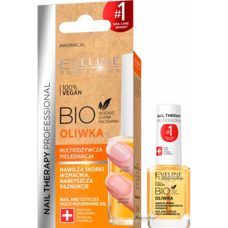 Eveline BIO VEGAN OIL // multiodzywcza pielegnacja do skorek i paznokci // 12ml