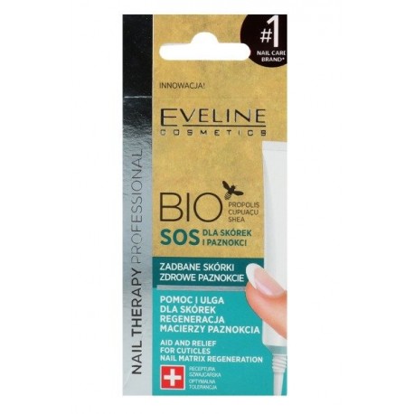 Eveline BIO SOS  dla skorek i paznokci // perfekcyjne zadbane skorki i zdrowe paznokcie / 12ml