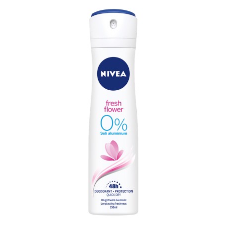 Nivea  FRESH FLOWER 0% SOLI ALUMINUM DEZODORANT SPRAY // 150ML