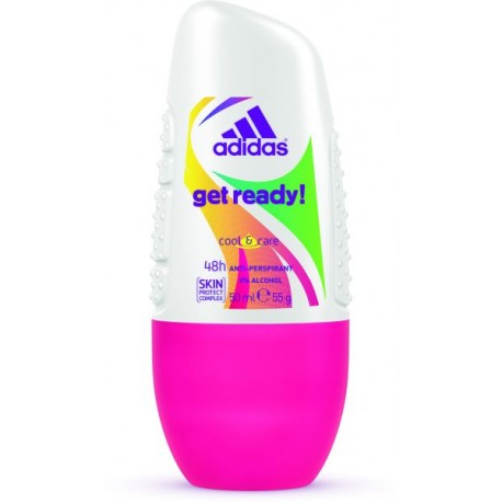 ADIDAS Get Ready! roll-on  48h ANTI PERSPIRANT cool & care //   NO ALCOHOL // 50 ml