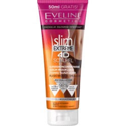 Eveline Slim Extreme 4D SCALPEL //  Superskoncentrowane serum redukujące tkankę tłuszczową płaski brzuch smukłe uda // 250 ml.