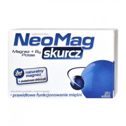 NEOMAG SKURCZ // Magnez+ B6+potas // Prawidlowe funkcjonowanie miesni // 50 tabletek