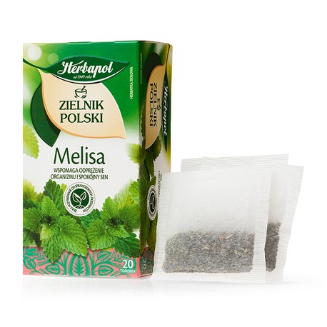 MELISA herbatka ziolowa - HERBAPOL // wspomaga odprezenie organizmu i spokojny sen // 20 torebek