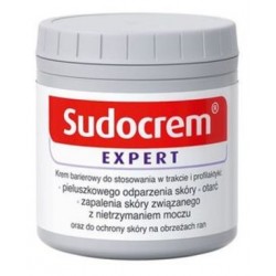 Sudocrem // Krem barierowo-ochronny dla dzieci i doroslych z problemami skornymi / odparzenia, odlezyny // Hipoalergiczny 125g