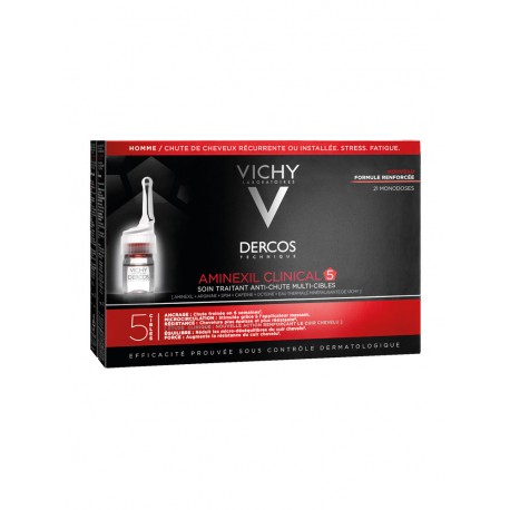 VICHY  Dercos Aminexil Clinical 5 - formuła dla mężczyzn  przeciw wypadaniu wlosow // 21 ampulek