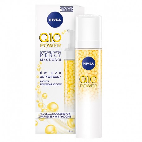 Nivea Q10 POWER SKONCENTROWANE PERŁY MŁODOŚCI // Serum przeciwzmarszczkowe // Redukcja zmarszczek w 4 tyg. // 30 ml.