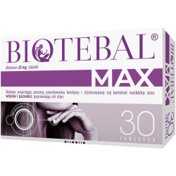 BIOTEBAL MAX // poprawa stanu wlosow i paznokci // 30 tabletek