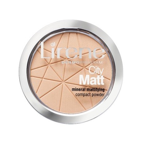 Lirene Dermo Program // CITY MATT mineral mattifying compact powder // 01 TRANSPARENTNY