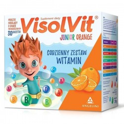 Visolvit Junior Orange, proszek musujący w saszetkach, // 30 szt.