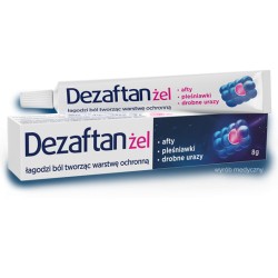 DEZAFTAN   zel // Afty,plesniawki, drobne urazy // Lagodzi bol tworzac warstwe ochronna  // 8g.