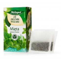 MIETA herbatka ziolowa HERBAPOL Zielnik Polski //  WSPOMAGA TRAWIENIE //  // 20 torebek