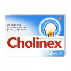 Cholinex, 150 mg, pastylki do ssania, 24 szt.  // obrzęk, stan zapalny, ból gardla i jamy  ustnej