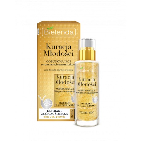 BBielenda KURACJA MŁODOŚCI Odbudowujące serum przeciwzmarszczkowe  // dzień/ noc