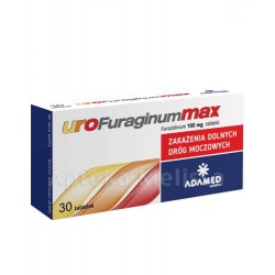 UROFuraginum MAX 100mg - ADAMED // zakazenia dolnych drog moczowych // 30 tabletek