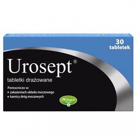 Urosept // Pomocniczo w zakazeniach ukladu moczowego, kamicy drog moczowych // 30tab.
