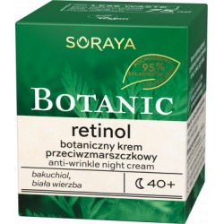 Soraya Botanic Retinol 40 + //  Botaniczny krem przeciwzmarszczkowy na noc  //  Bakuchiol,  biała wierzba // 75 ml.