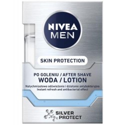 NIVEA MEN Skin Protection // SILVER PROTECT woda po goleniu // odnowa i pielegnacja skory // antybakteryjna ochrona