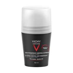 VICHY HOMME for men // Anti-perspirant, deodorant roll-on  72h // Sensitive skin // Paraben free, no alcohol //50ml