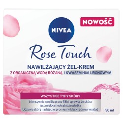 Nivea ROSE TOUCH // Nawilzajacy Zel-Krem z organiczna woda rozana i kwasem hialuronowym // 50ml