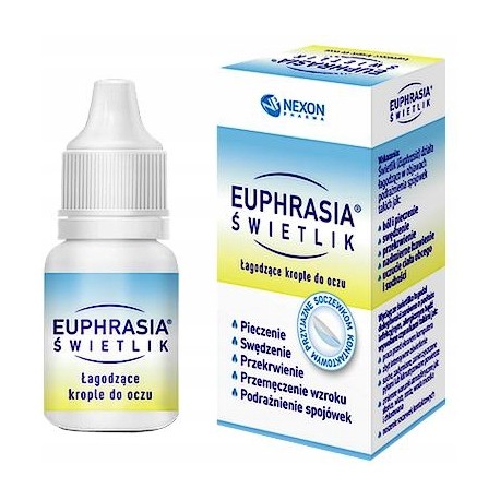 Euphrasia Świetlik //  lagodzące KROPLE DO OCZU // 10 ml