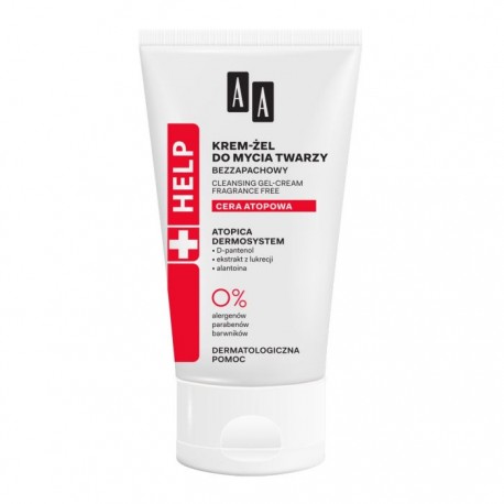 AA HELP Cera Atopowa Krem- zel do mycia twarzy bezzapachowy // 0% ALERGENOW ,150 ml
