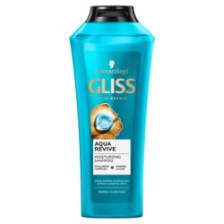 GLISS   Aqua Revive SZAMPON //  kwas hialuronowy i algi morskie //  włosy suche i normalne // 400 ml