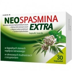 NEOSPASMINA EXTRA / W lagodnych stanach napiecia nerwowego, w okresowych trudnosciach z zasypianiem//30 kapsulek