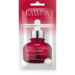 Eveline Face Therapy Collagen Ampoule Mask //  Ujędrniająca Maska w Kremie dla Skóry Dojrzałej i Zmęczonej  //  8 ml