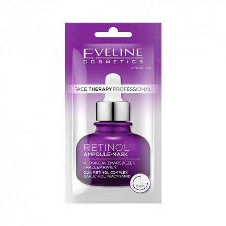 EVELINE COSMETICS FACE THERAPY PROFESSIONAL RETINOL Ampułka-maska do twarzy //  8 ml