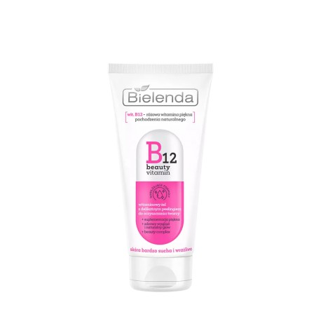 Bielenda B12 BEAUTY VITAMINE Witaminowy żel z peelingiem  żel z peelingiem  //  do  skóry suchej i wrażliwej.  //  150 ml