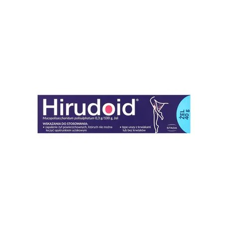 HIRUDOID® żel , 0,3 g/100 g, // do stosowania miejscowego w leczeniu zapalenia żył // 40 g.