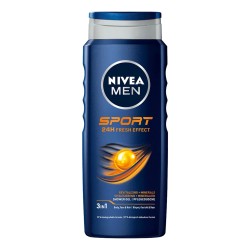 Nivea Men SPORT  24h Fresh Effect //  OdprężaJacy i  Regenerujący żel pod prysznic dla mężczyzn  // 500 ml
