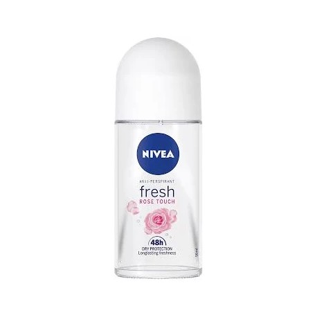 NIVEA Roll-on for women FRESH ROSE TOUCH  // Anti-perspirant  48h dry protection // o świeżym izapachu płatków róży