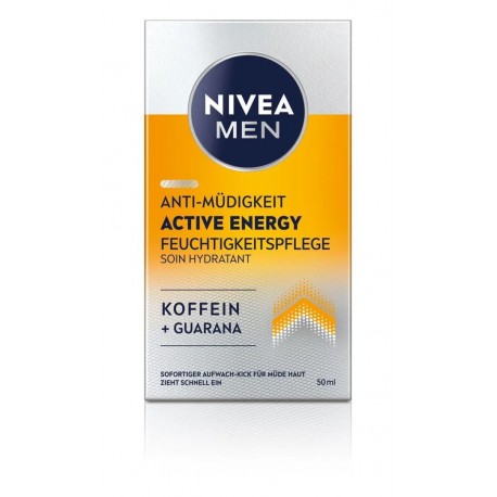 NIVEA MEN ACTIVE ENERGY //  Krem  nawilżający //  KOFEINA //  100% z naturalnego źródła