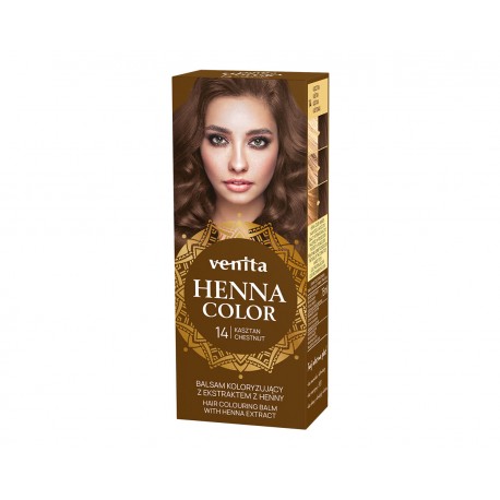 VENITA HENNA COLOR// Ziolowy balsam koloryzujacy // KASZTAN 14