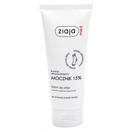 ZIAJA MED  kuracja ultranawilżająca mocznik 15% krem do stóp // skóra: sucha, odwodniona // poj. 100 ml