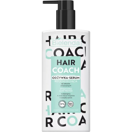 Bielenda HAIR COACH Regenerująca odżywka- serum do włosów zniszczonych //  280 ml.