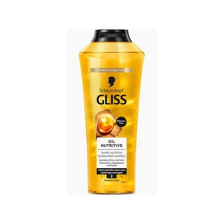 SCHWARZKOPF GLISS Oil Nutritive Szampon do włosów przesuszonych i zniszczonych // 400 ml.