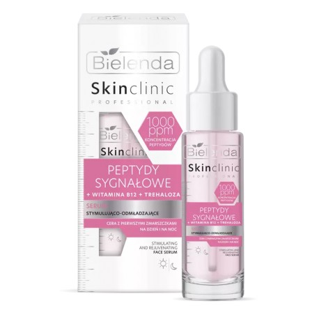 Bielenda SKIN CLINIC PROFESSIONAL PEPTYDY SYGNAŁOWE serum stymulująco-odmładzające // na dzień i na noc // 30 ml