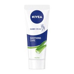 Nivea Hand Cream SOOTHING CARE Krem do rąk z ekstraktem z aloesu i olejkiem jojoba // sucha skóra75 ml.