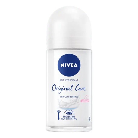 Nivea Roll-on for women  ORIGINAL CARE Antyperspirant dla kobiet 48h bez alkoholu //  50 ml.